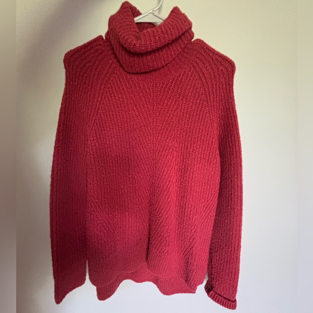 Madewell Red Turtleneck Sweater – Size Small